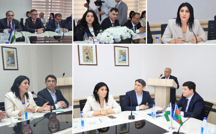 Deputat Elnarə Akimova Özbəkistanda konfransda çıxış edib 