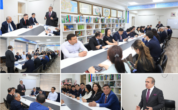 Daşkənddə Heydər Əliyev adına Azərbaycanşünaslıq Mərkəzində akademik Rafael Hüseynovla görüş keçirilib 