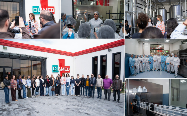 Media nümayəndələrinin “Diamed” dərman istehsalı zavoduna səfəri təşkil olunub 