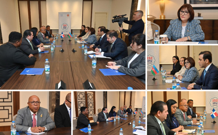 Spiker Sahibə Qafarova Dominikan Respublikası Deputatlar Palatasının sədri ilə görüşüb 