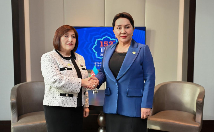 Спикер Милли Меджлиса Сагиба Гафарова встретилась с председателем Сената Олий Маджлиса Узбекистана 