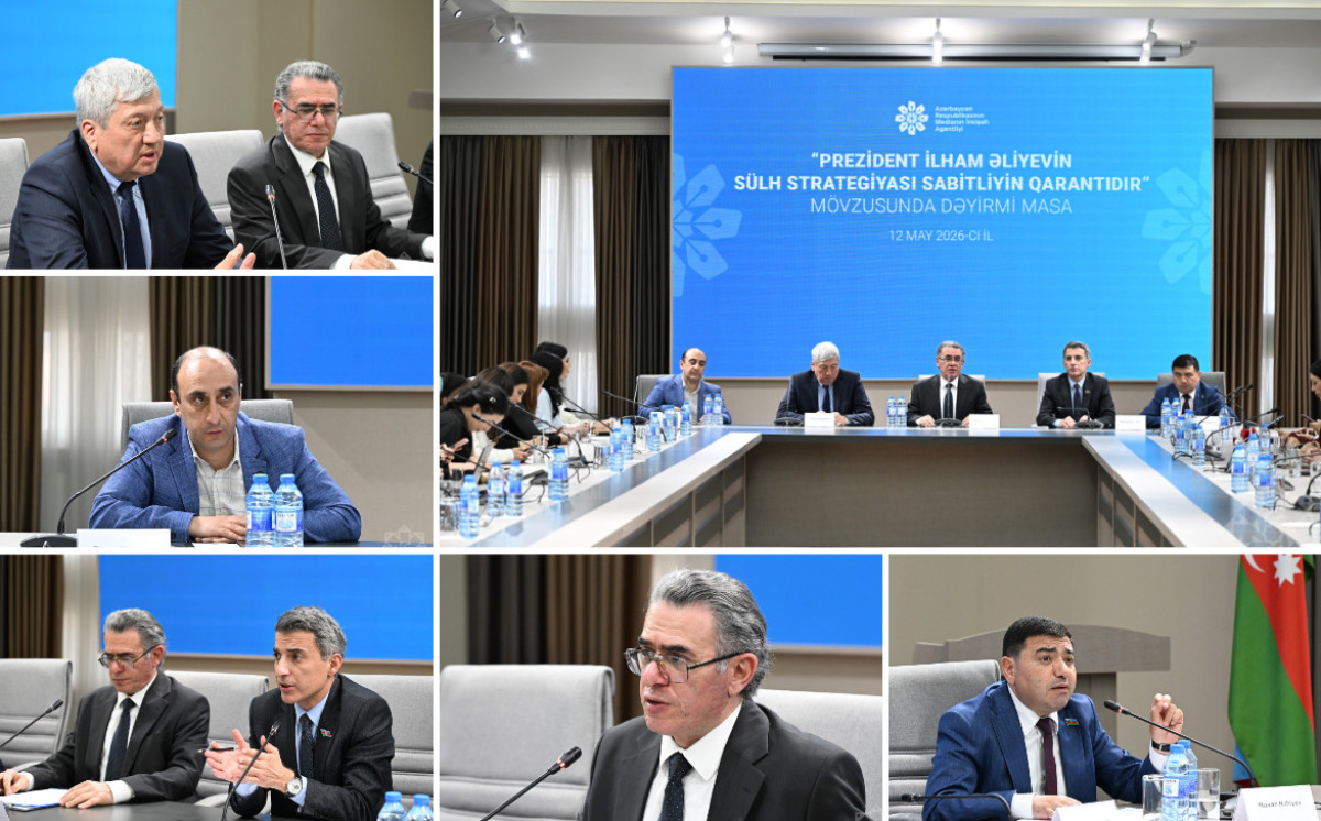 MEDİA-da dəyirmi masa: “Prezident İlham Əliyevin sülh strategiyası sabitliyin qarantıdır” 