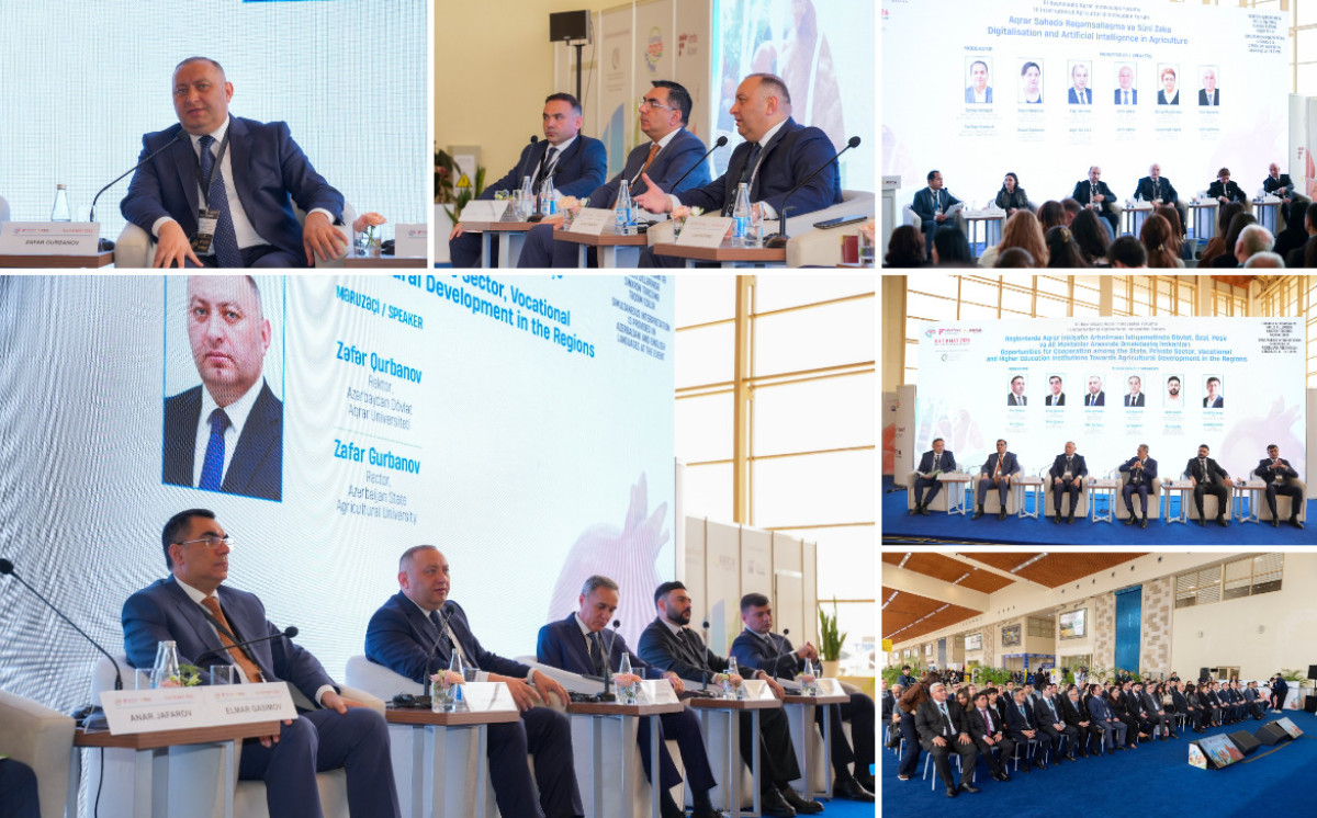 Caspian Agro Week: ADAU-nun rektoru beynəlxalq aqrar innovasiya platformasında çıxış edib 