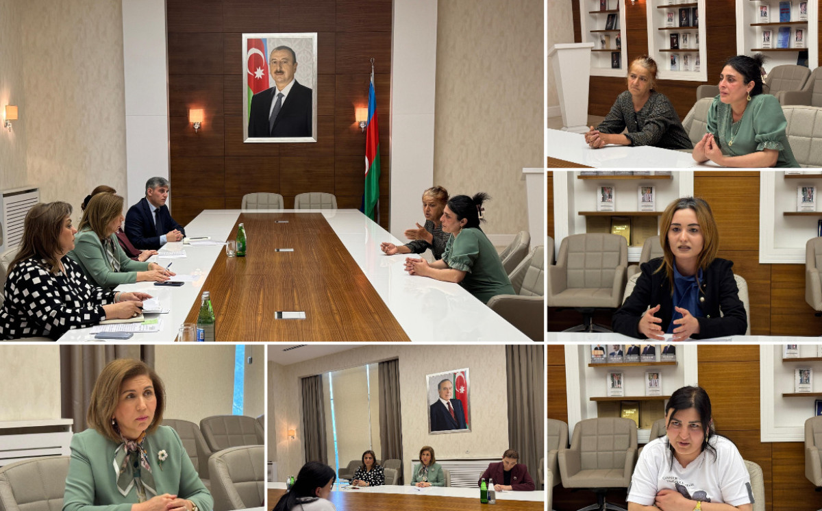Bahar Muradova Xızı şəhərində vətəndaşları qəbul edib 