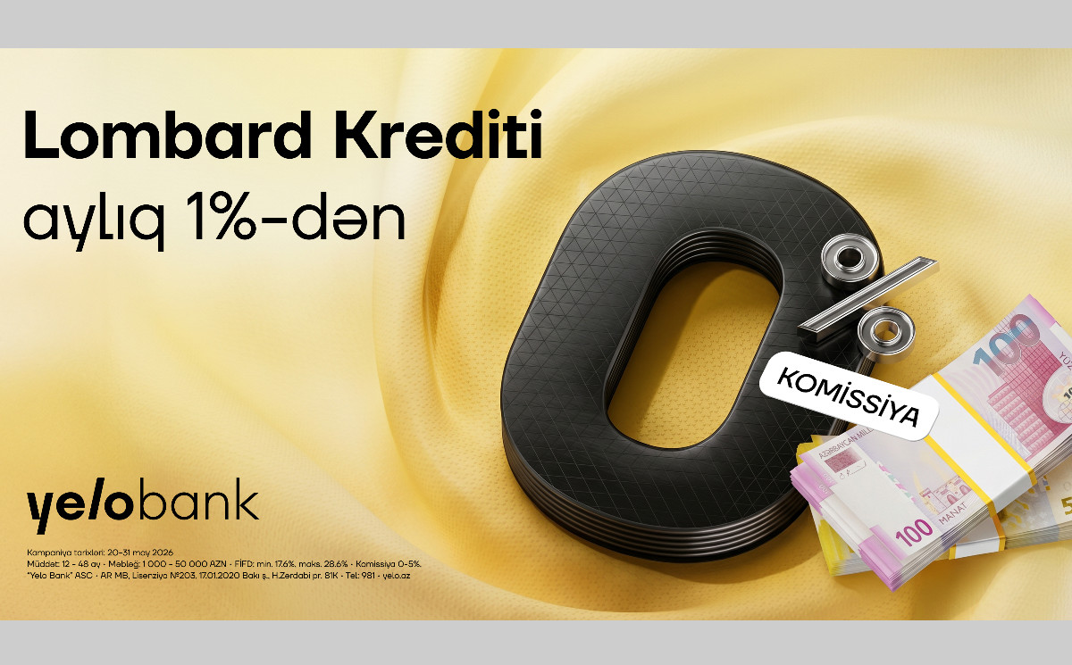 Yelo Bank запускает кампанию по кредитам под залог золота с 0% комиссии 