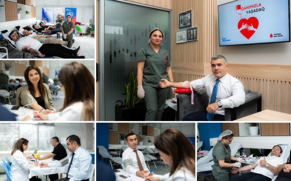 Bank Respublika “Ümumdünya Qan Donoru Günü” ərəfəsində ənənəvi qanvermə aksiyası keçirib 