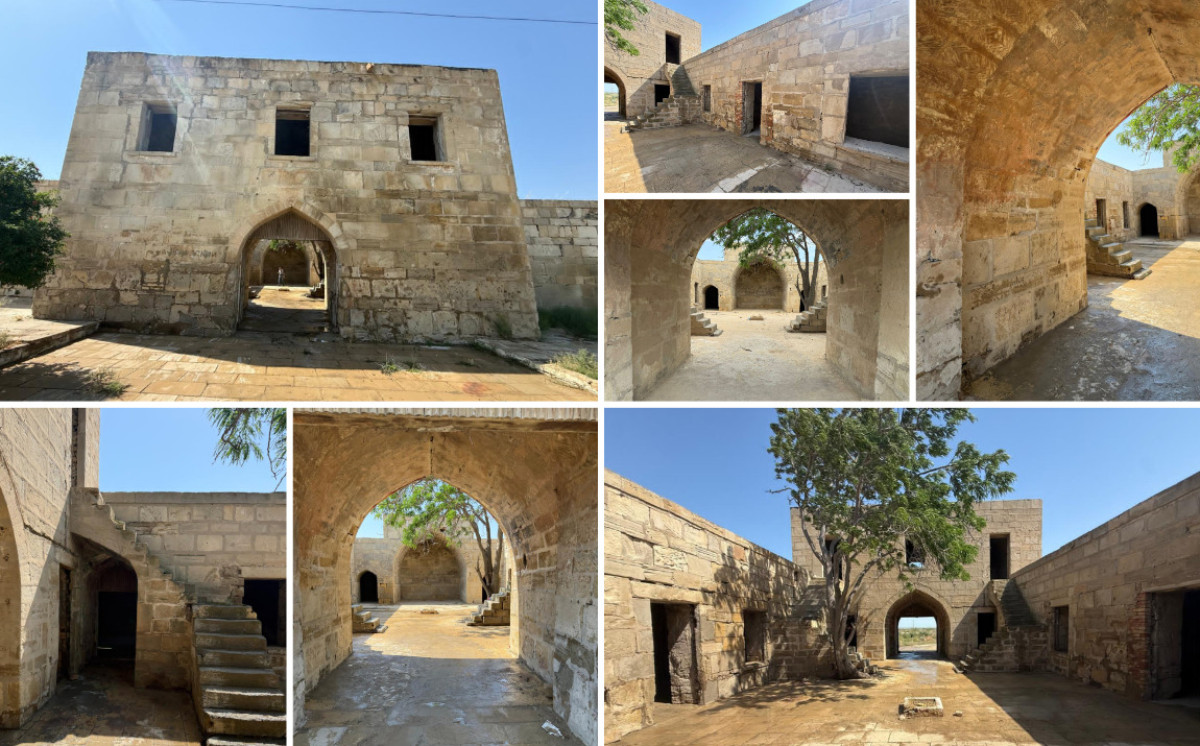 Tarixi karvansaraya qanunsuz müdaxilənin qarşısı alınıb 