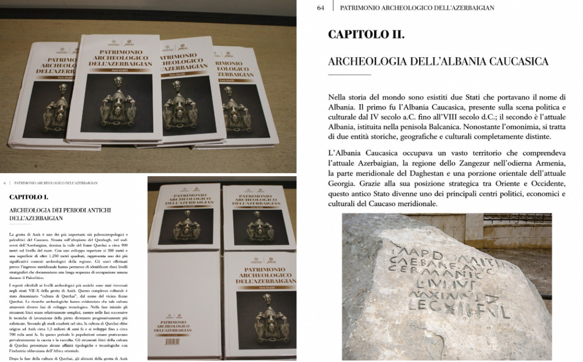 Fariz Xəlillinin italyan dilində “Azərbaycanın arxeoloji irsi” kitabı nəşr olunub 