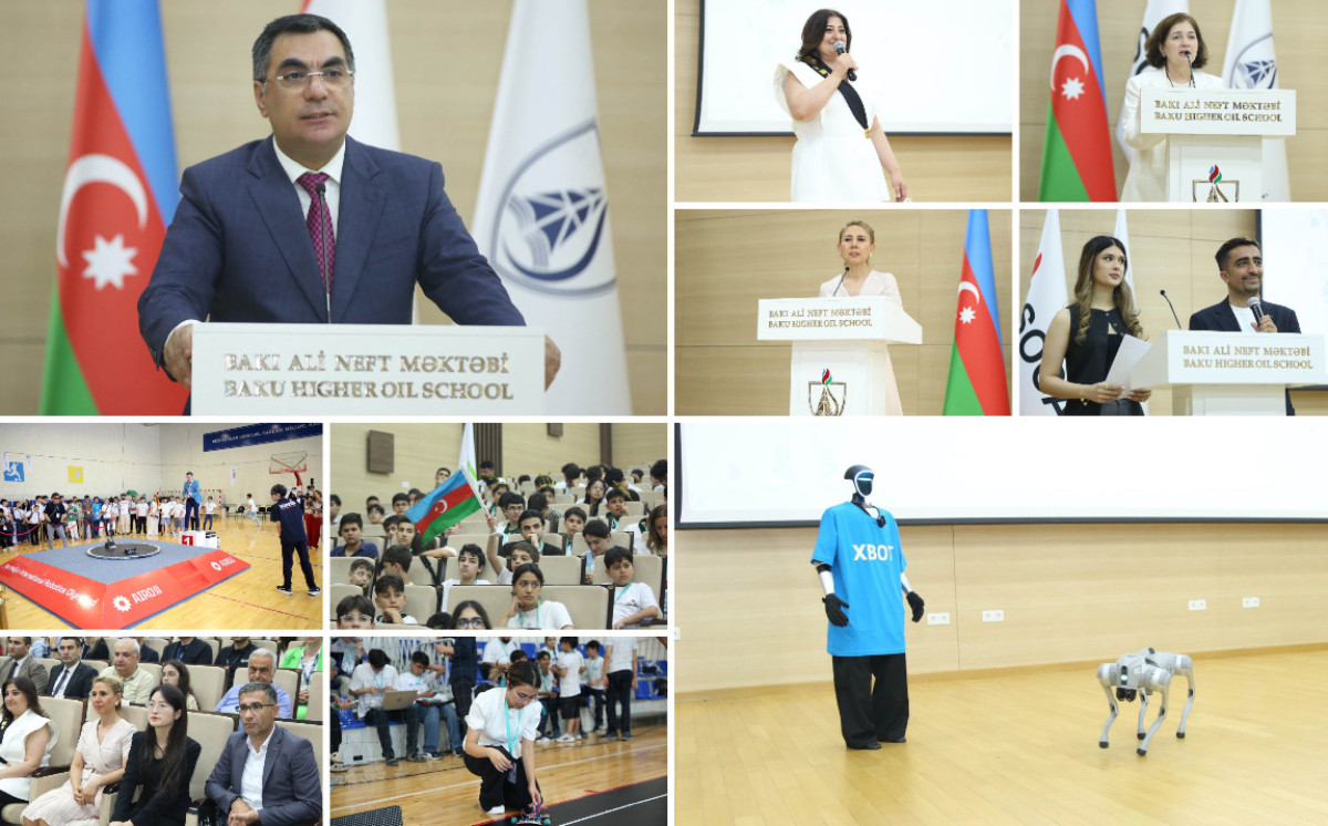 8 ölkədən 733 iştirakçı Bakı Ali Neft Məktəbində Beynəlxalq Robot Olimpiadasında 