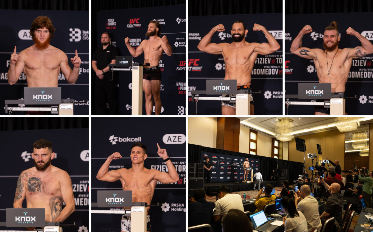 UFC Fight Night Baku: rəsmi çəkiölçmə mərasimi keçirildi 