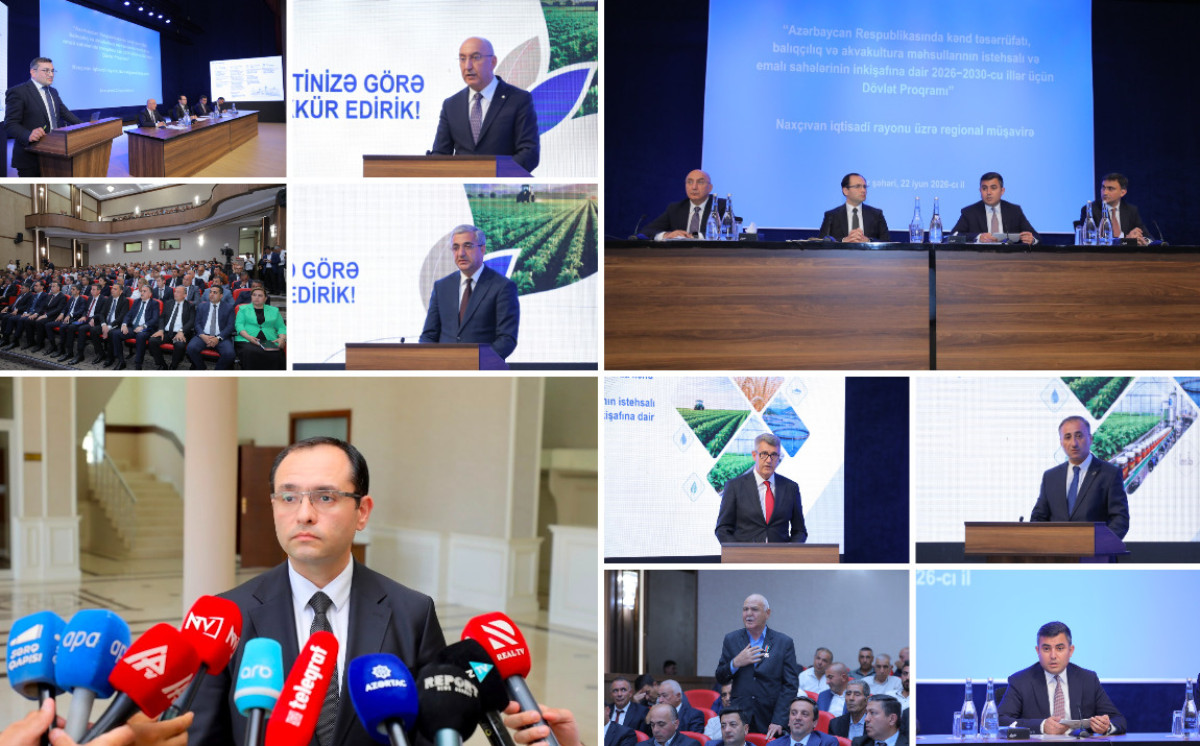 Naxçıvanda aqrar sahədə yeni Dövlət Proqramının müzakirəsi ilə bağlı regional müşavirə keçirilib 