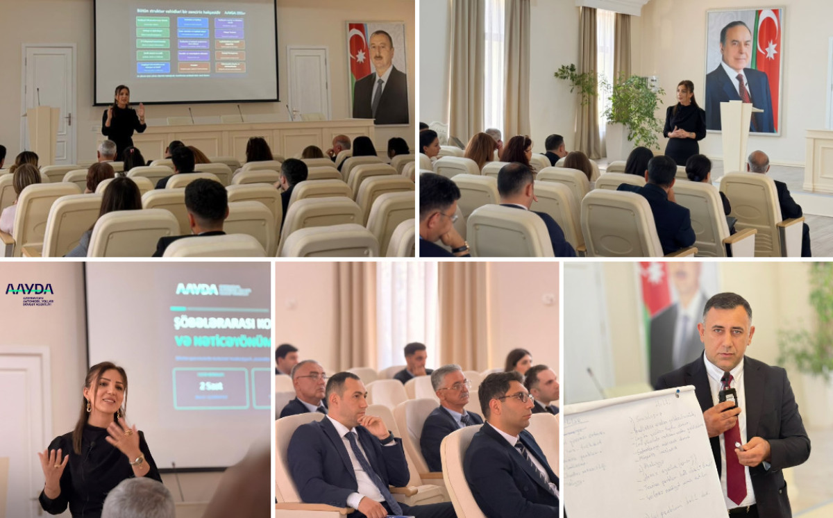 AAYDA-da şöbələrarası əməkdaşlığın inkişafına dair təlim keçirilib 