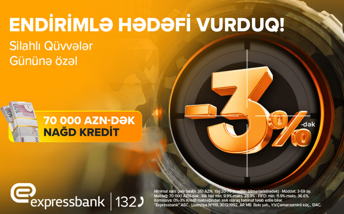 Silahlı Qüvvələrimiz üçün xüsusi kredit 