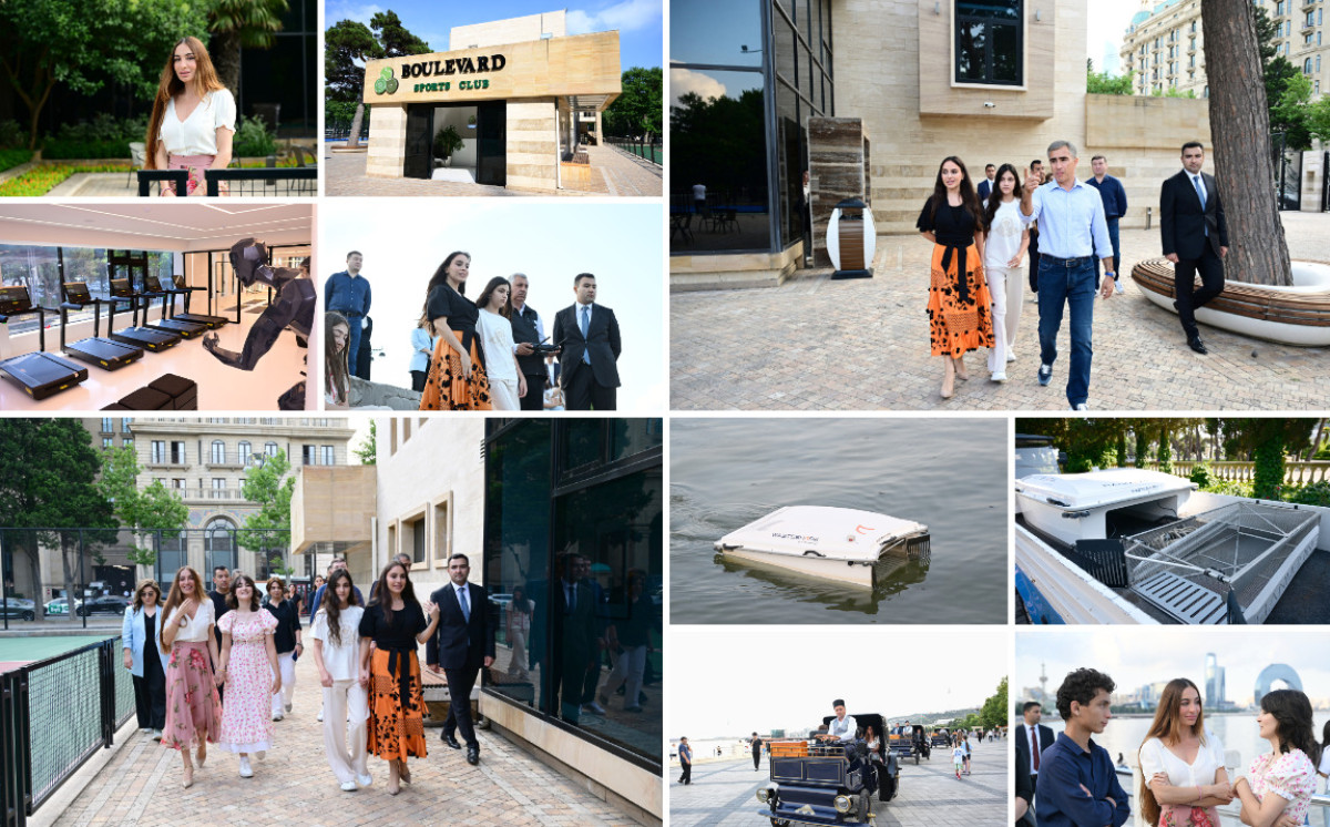 Leyla Əliyeva və Arzu Əliyeva Dənizkənarı Milli Parkda açılış və təqdimat mərasimlərində iştirak ediblər 