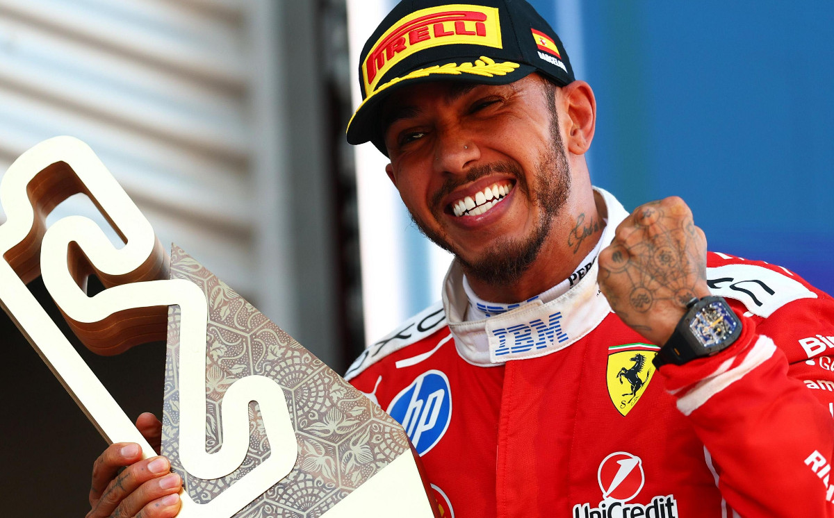 Hamilton claims first Ferrari victory in Barcelona 
