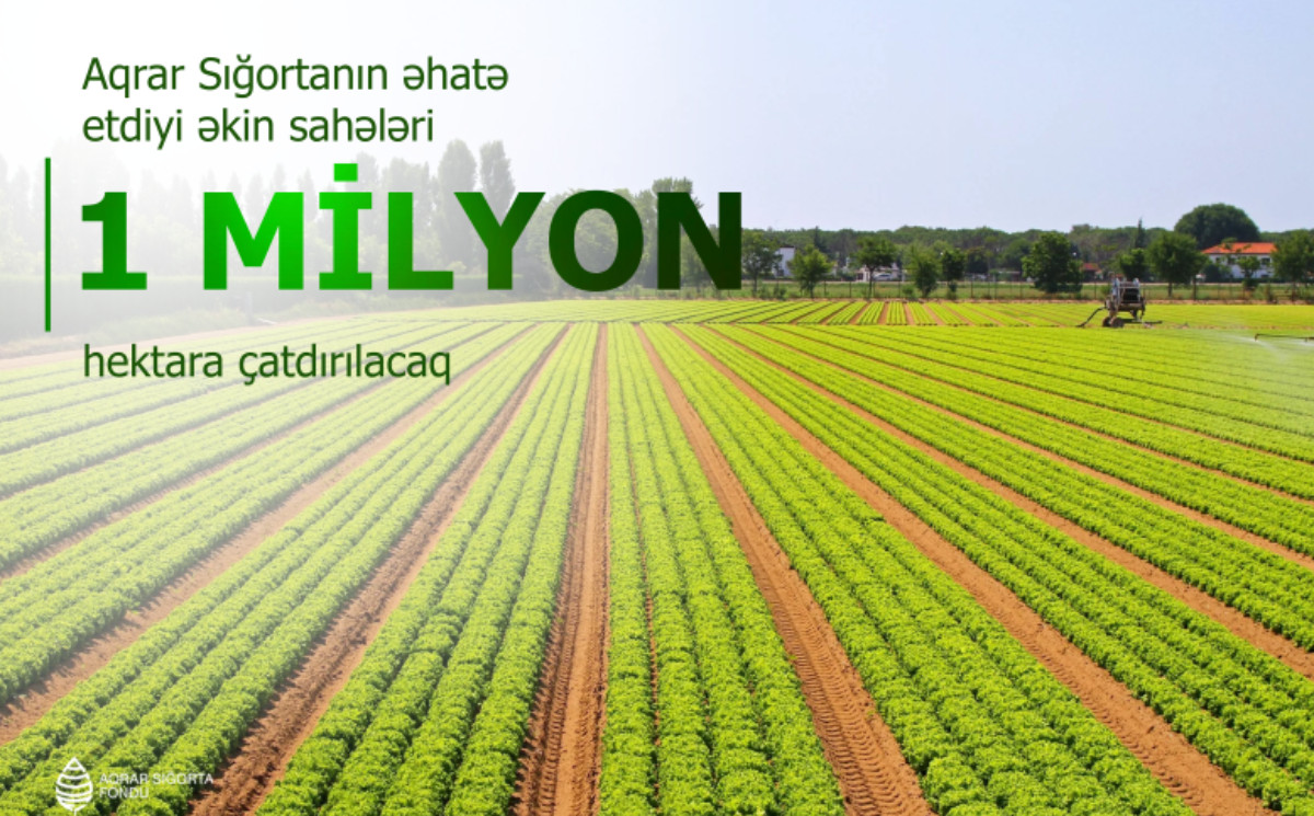 Aqrar sığortanın əhatə etdiyi əkin sahələri 1 milyon hektara çatdırılacaq 