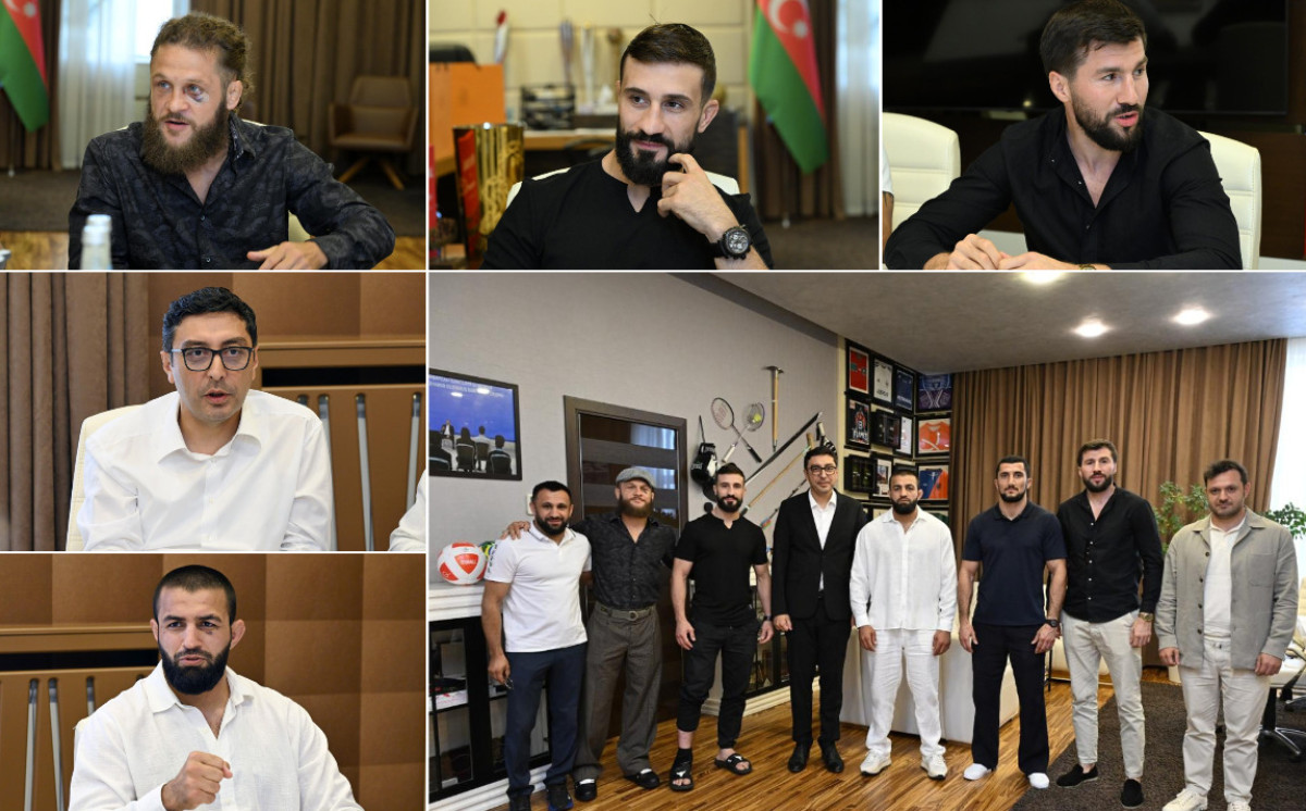 Fərid Qayıbov UFC döyüşçülərimizi qəbul etdi 