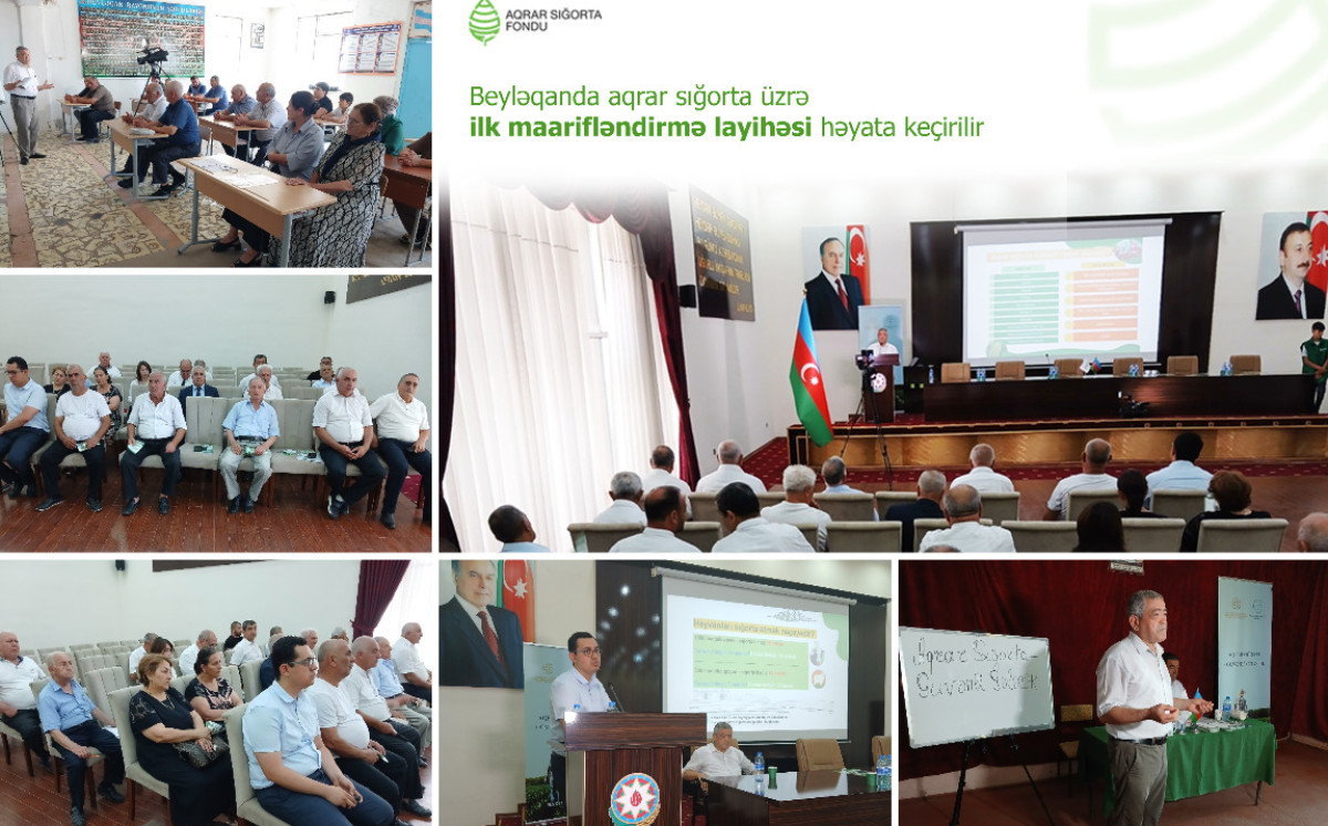 Beyləqanda aqrar sığorta üzrə ilk maarifləndirmə layihəsi həyata keçirilir 