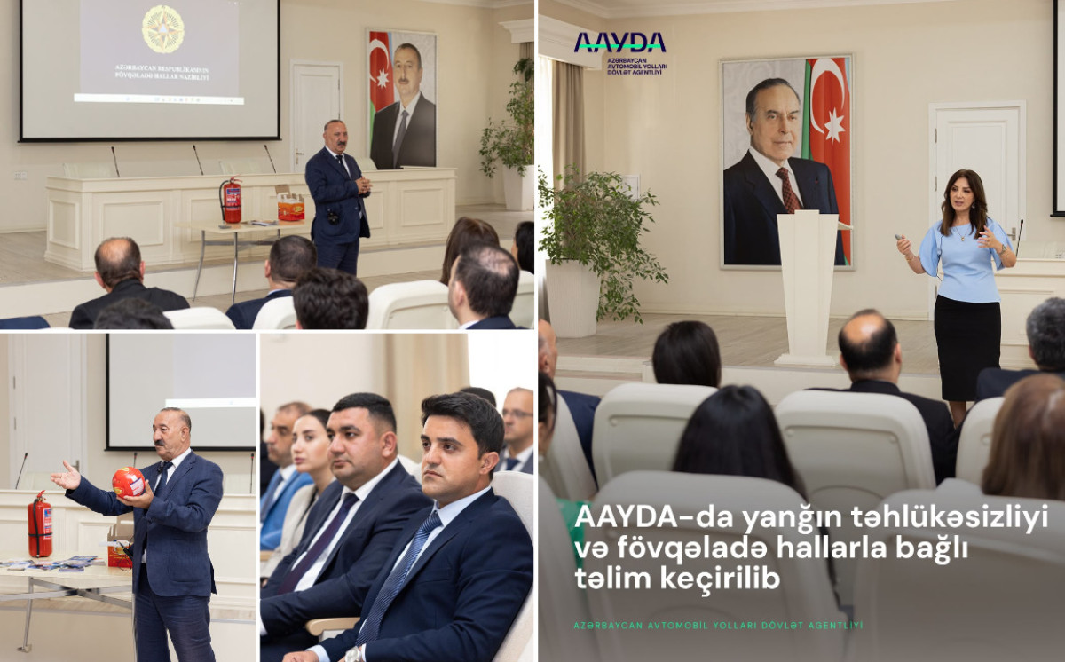AAYDA-da yanğın təhlükəsizliyi və fövqəladə hallarla bağlı təlim keçirilib 
