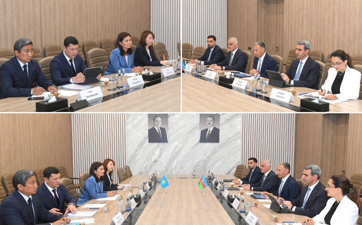 Nazir Rəşad Nəbiyev Qazaxıstanın Prezident Administrasiyası rəhbərinin müavini ilə görüşüb 