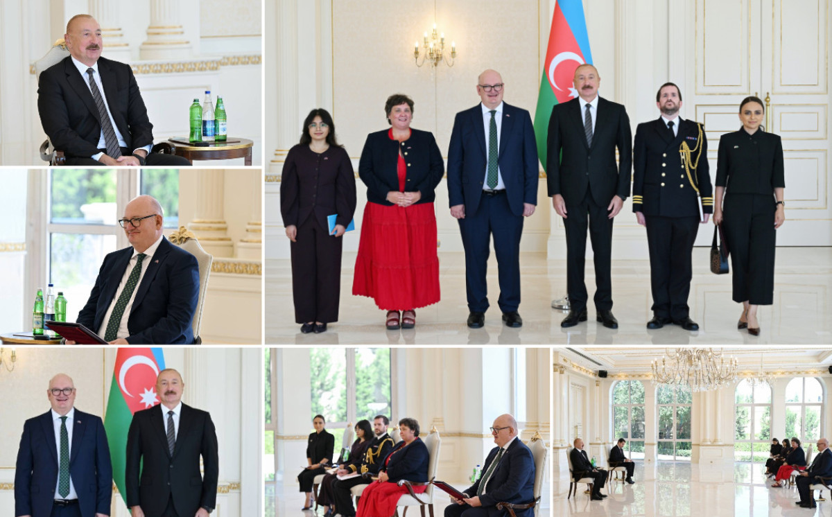 Prezident Böyük Britaniyanın yeni səfirinin etimadnaməsini qəbul edib 