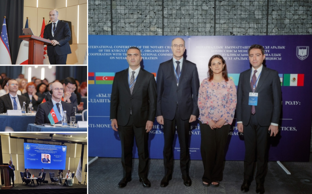 Azərbaycan Notariat Palatasının nümayəndə heyəti Qırğız Respublikasında keçirilən beynəlxalq konfransda iştirak edib 