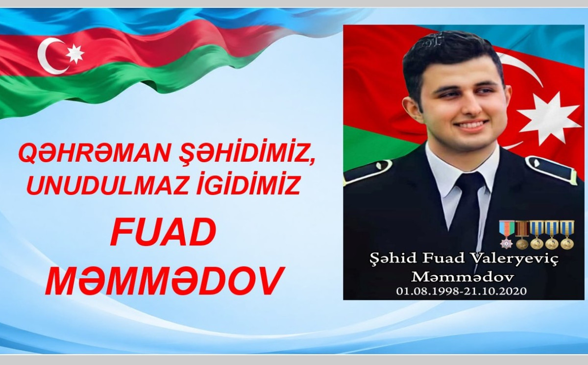 “Qəhrəman şəhidimiz, unudulmaz igidimiz Fuad Məmmədov” adlı videoçarx hazırlandı 
