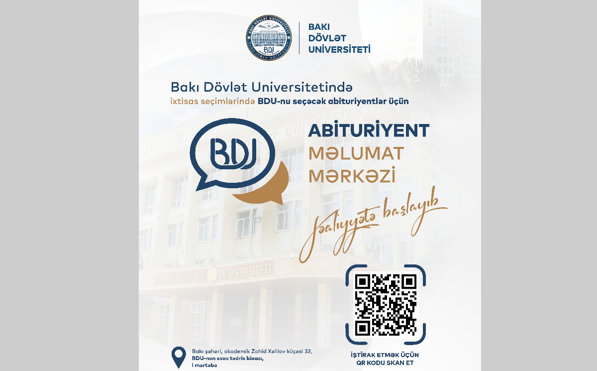 BDU-da Abituriyent Məlumat Mərkəzi fəaliyyətə başlayıb 