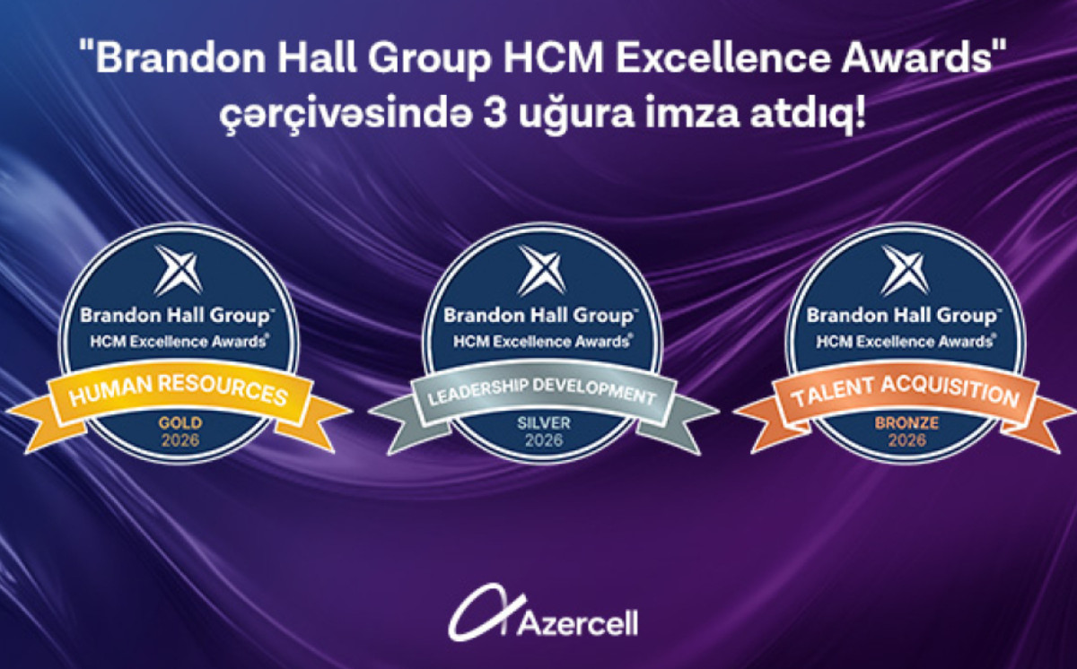 “Azercell” “Brandon Hall Group HCM Excellence Awards”da üç mükafat qazanıb 
