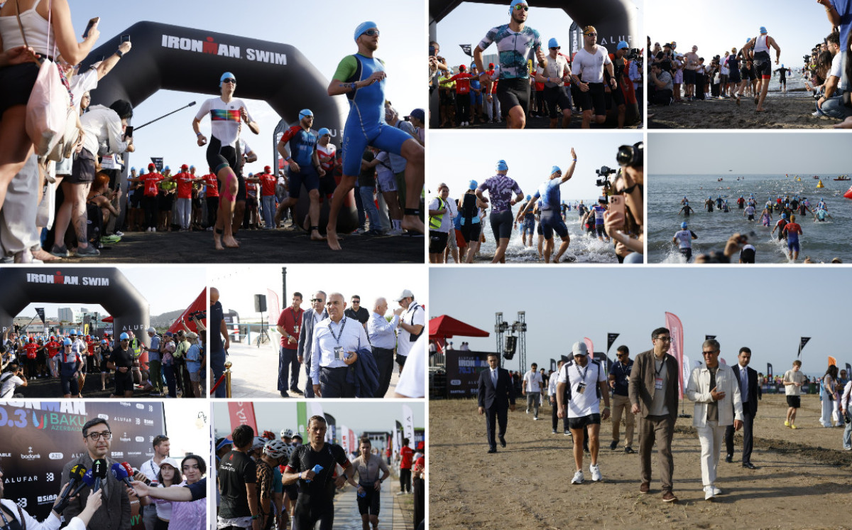 Bakıda “ALUFAR IRONMAN 70.3 Baku” beynəlxalq triatlon yarışına start verildi 