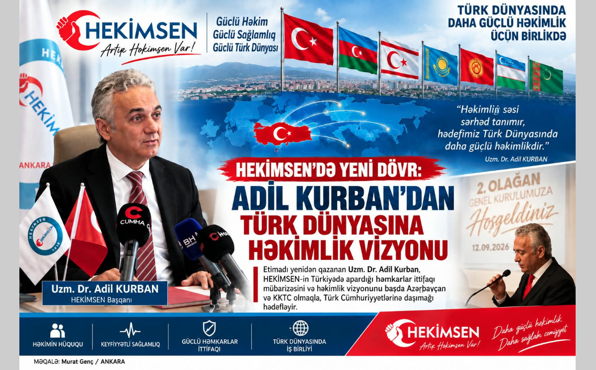 HEKİMSEN-DƏ YENİ DÖVR: ADİL KURBANDAN TÜRK DÜNYASINA HƏKİMLİK VİZYONU 