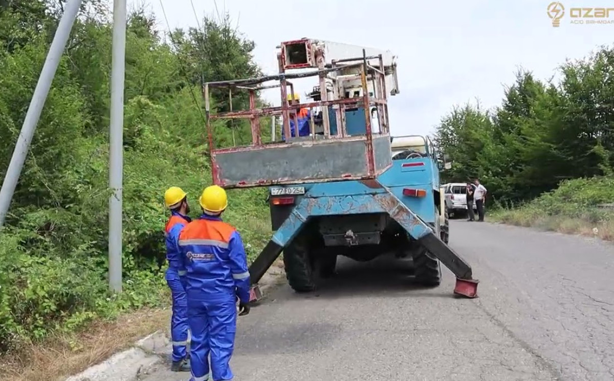 “Azərişıq” ASC Ağdərənin elektrik təsərrüfatını yenidən qurur 