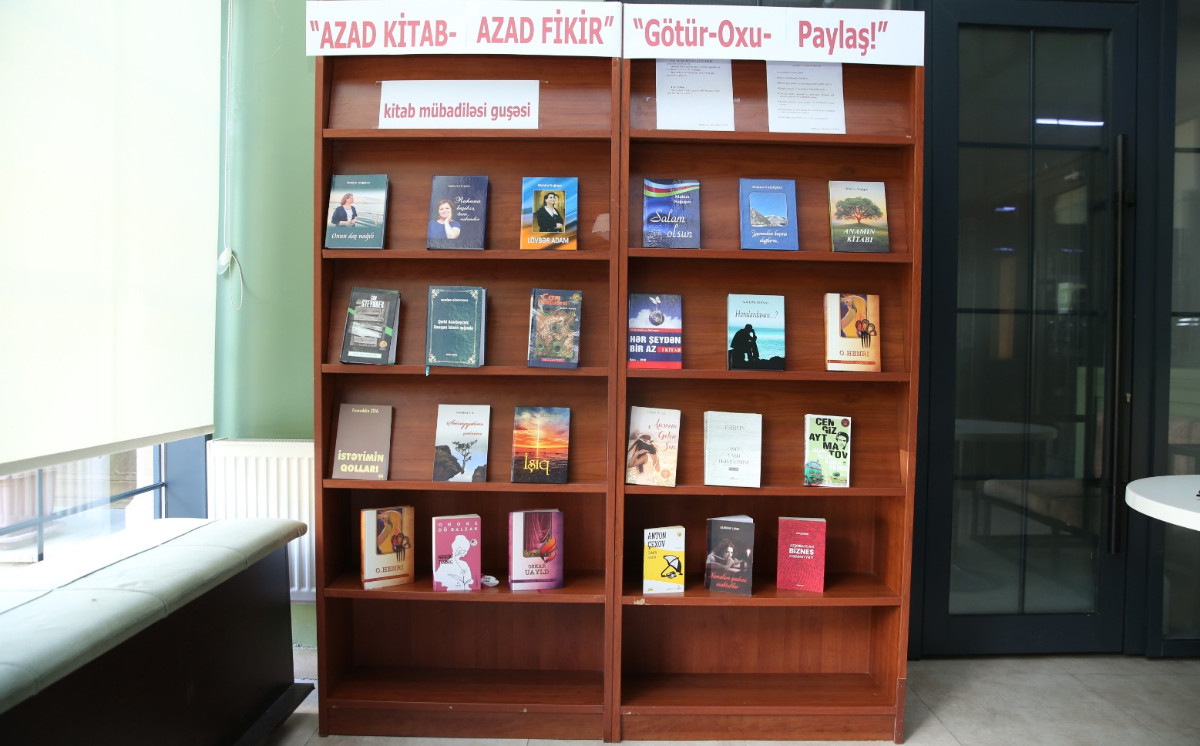 ADPU-nun kitabxanasında “Azad Kitab - Azad Fikir” kitab mübadilə guşəsi yaradılıb 