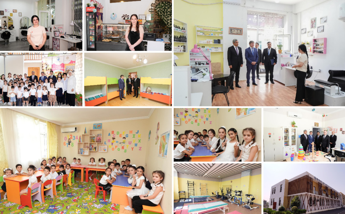 Qəbələdə özünüməşğulluq proqramı üzrə qurulmuş təsərrüfatlara, günərzi qayğı və reabilitasiya mərkəzlərinə baxış olub 