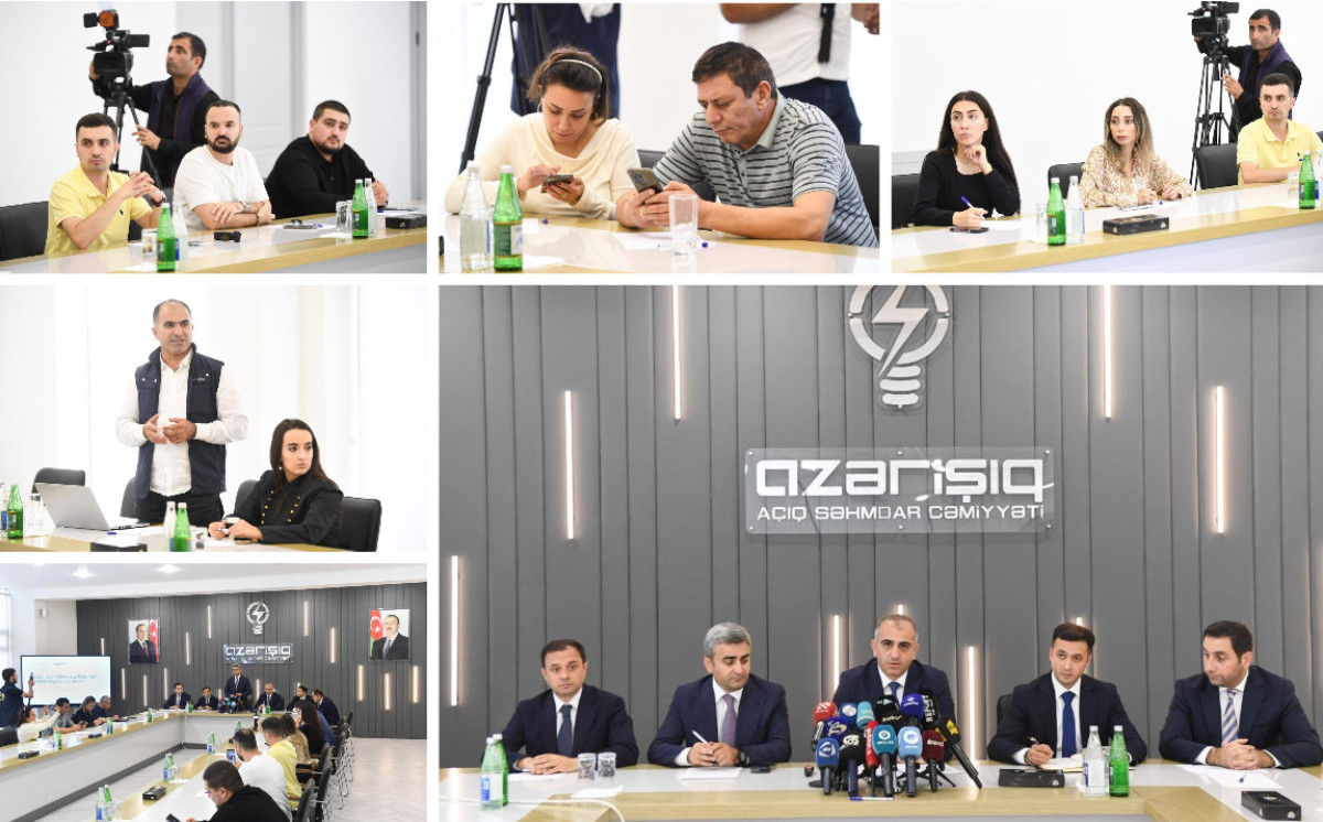 “Azərişıq” ASC-nin təşkilatçılığı ilə Ağdamda mətbuat konfransı keçirilib 