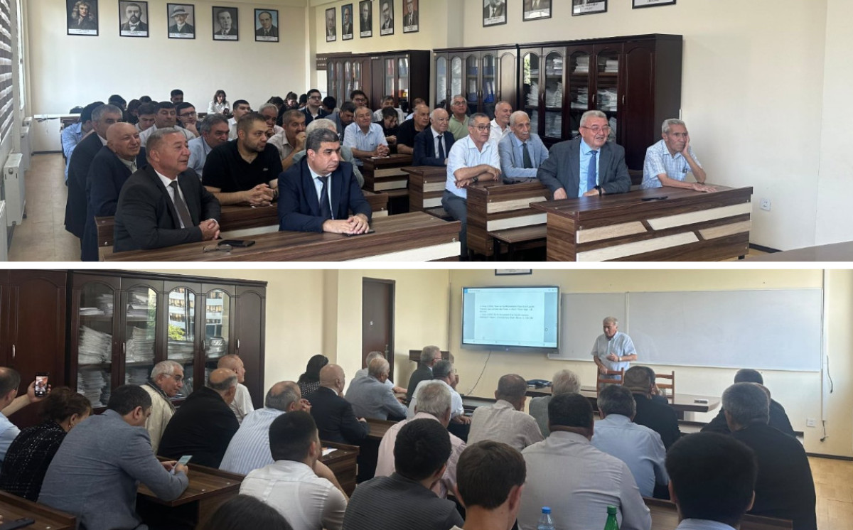 Türkiyənin Koç Universitetinin professoru BDU-da məruzə edib 