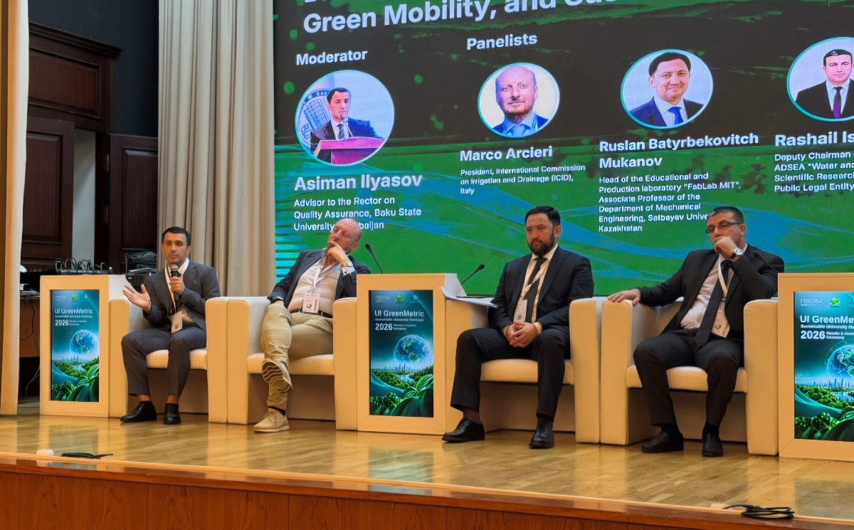 BDU rektorunun müşaviri “UI GreenMetric Sustainable University Rankings 2026” konfransının panel müzakirəsində iştirak edib 