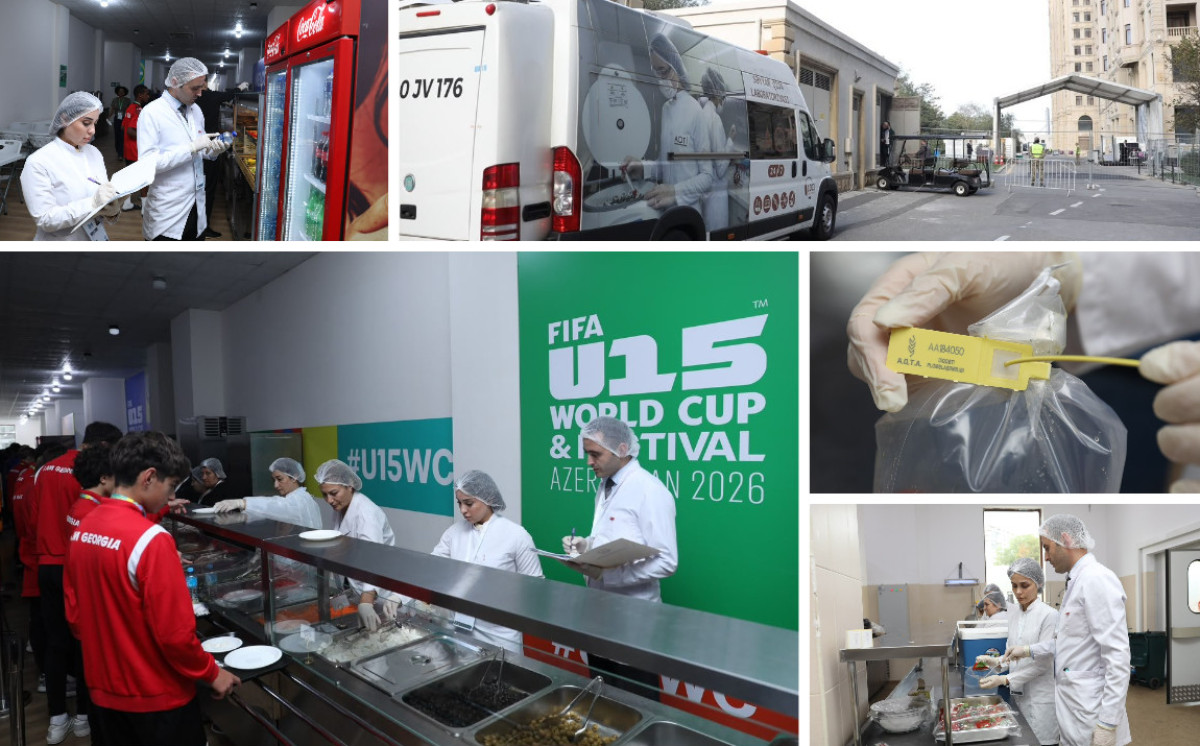FIFA U-15 Dünya Kuboku və Festivalı çərçivəsində qida təhlükəsizliyinə nəzarət tədbirləri davam etdirilir 