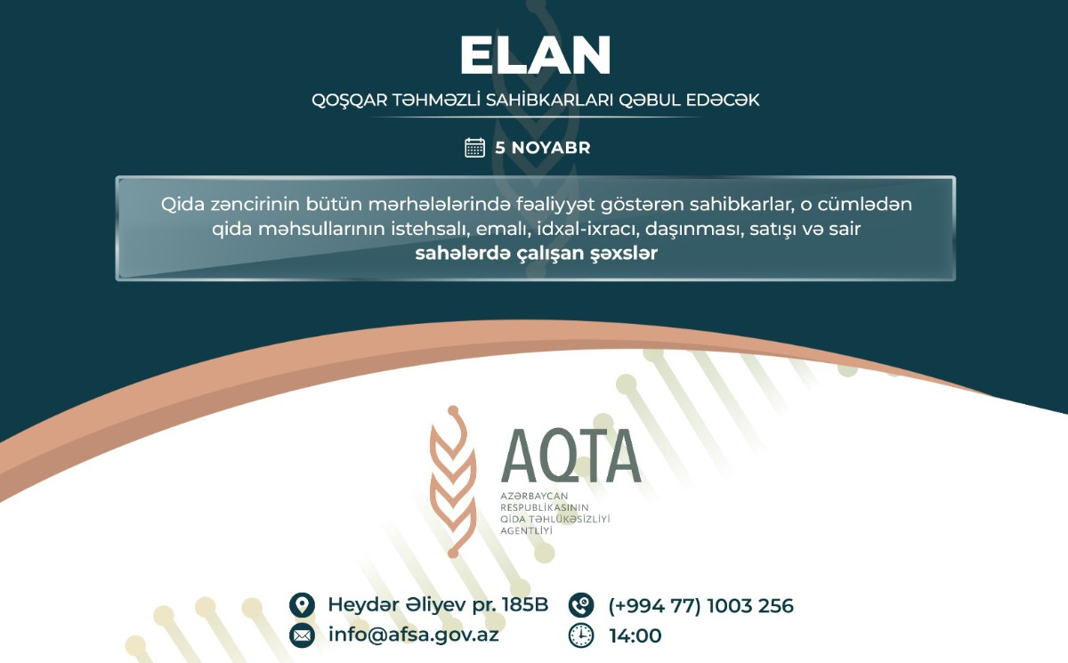 Qoşqar Təhməzli sahibkarları qəbul edəcək 