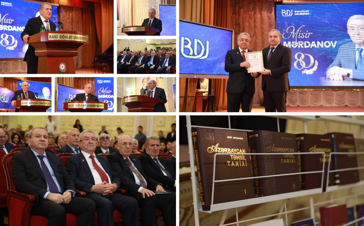BDU-da görkəmli riyaziyyatçı alim, professor Misir Mərdanovun 80 illik yubileyi qeyd olunub 