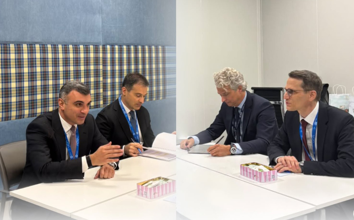 Taleh Kazımov İsveçrə Milli Bankının sədri ilə görüşüb 
