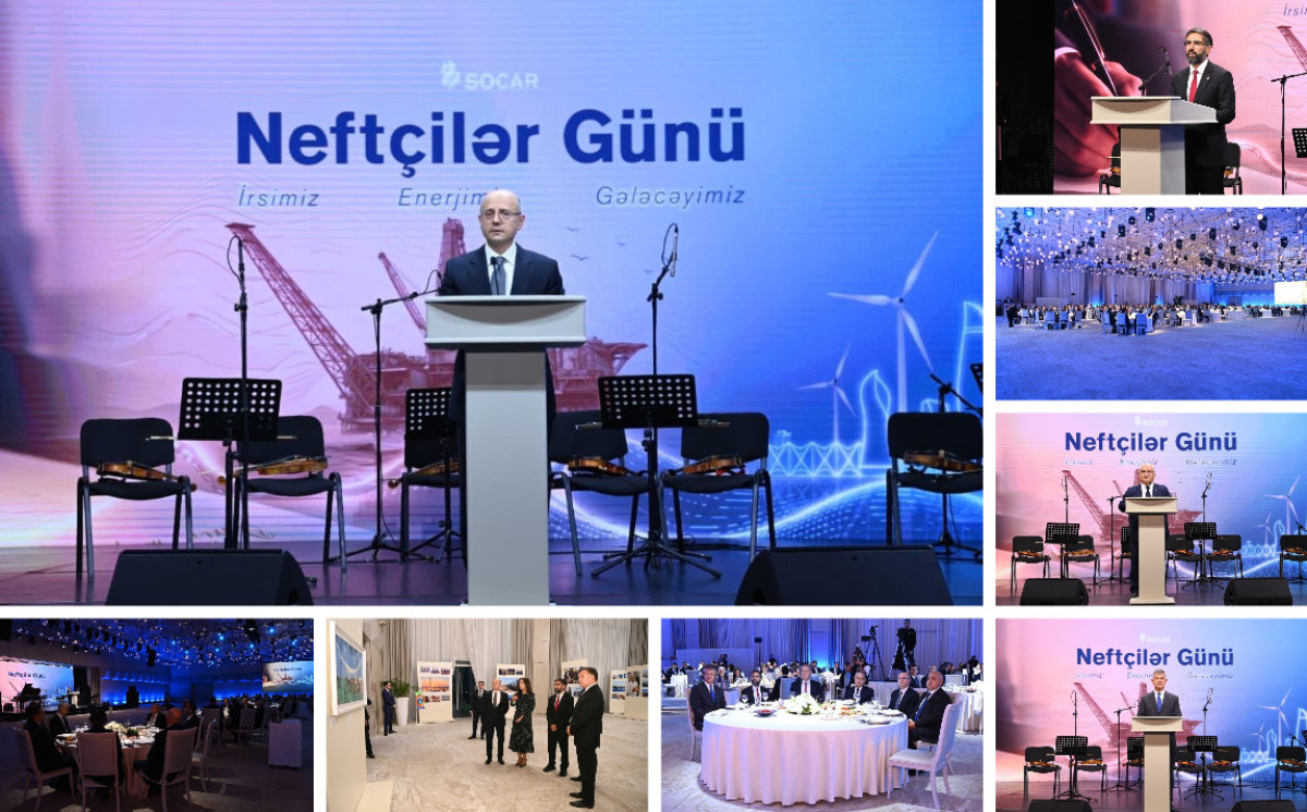 “Gülüstan” sarayında “Əsrin müqaviləsi”nin 32-ci ildönümü və Neftçilər Günü münasibətilə tədbir keçirilib 
