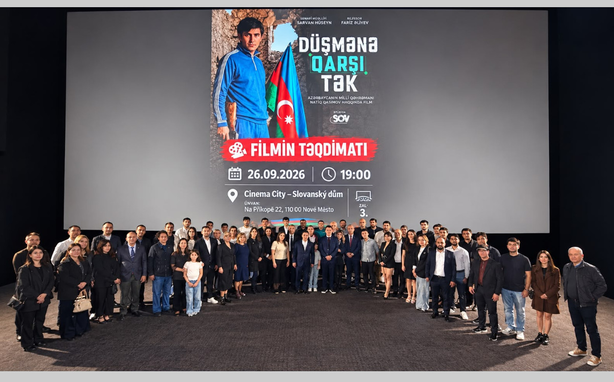 Praqada Azərbaycanın Milli Qəhrəman Natiq Qasımov haqqında film nümayiş olunub 
