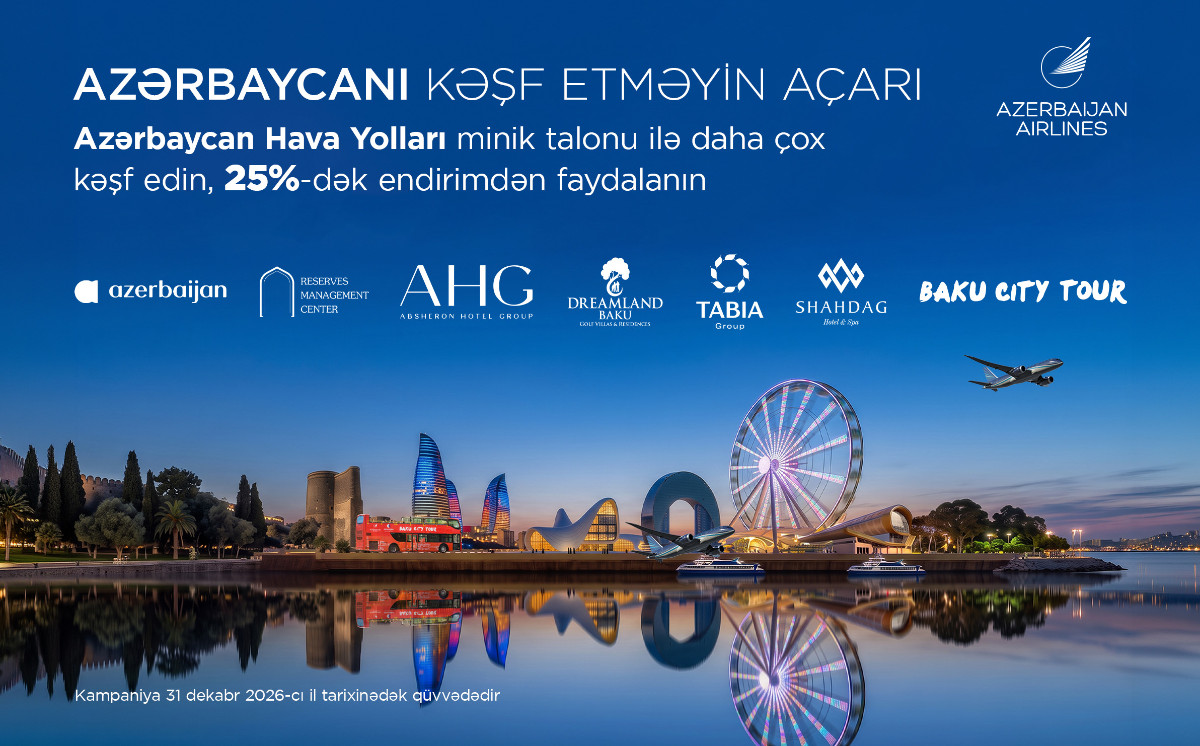 Azerbaijan Airlines подготовила специальные предложения для пассажиров ко Дню работников туризма 